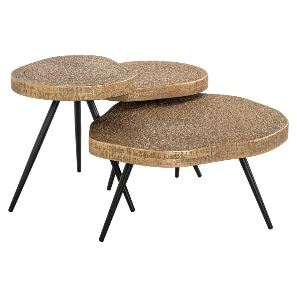- Salontafel Symba bronze (Set of 3)
