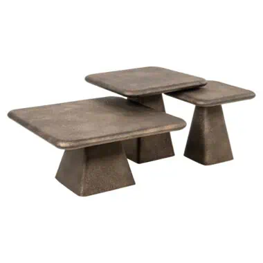 - Couchtisch Marlie gold (Satz von 3)