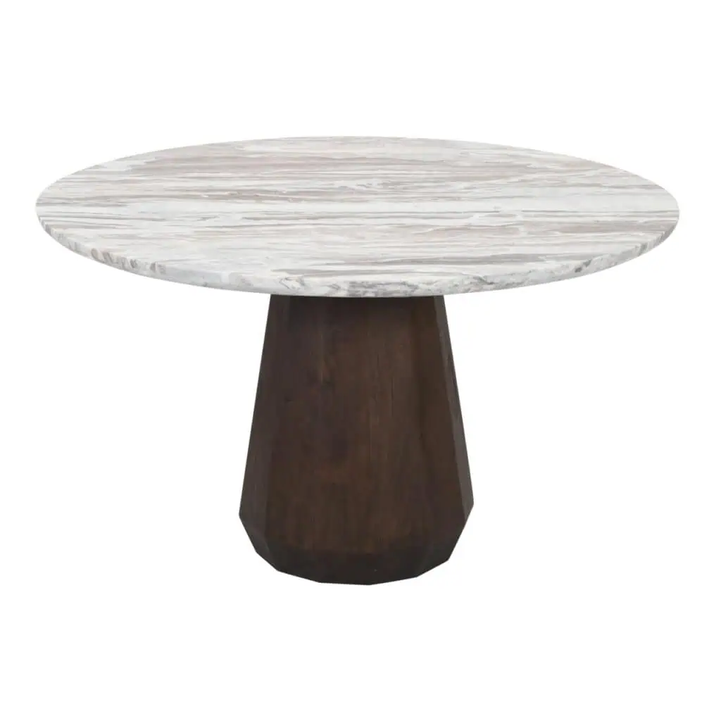 - Eettafel Oberoy brown 130Ø