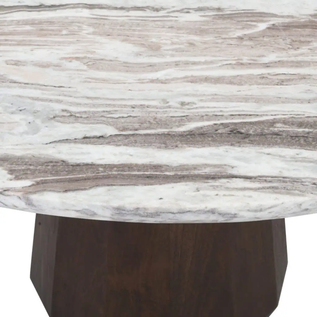 - Eettafel Oberoy brown 130Ø