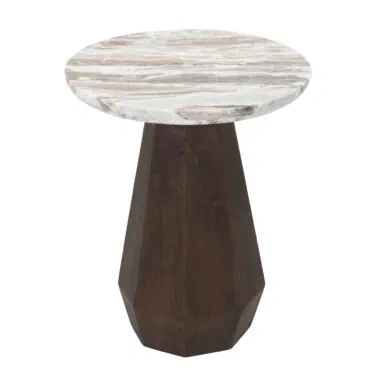 - Bijzettafel Oberoy brown 45Ø