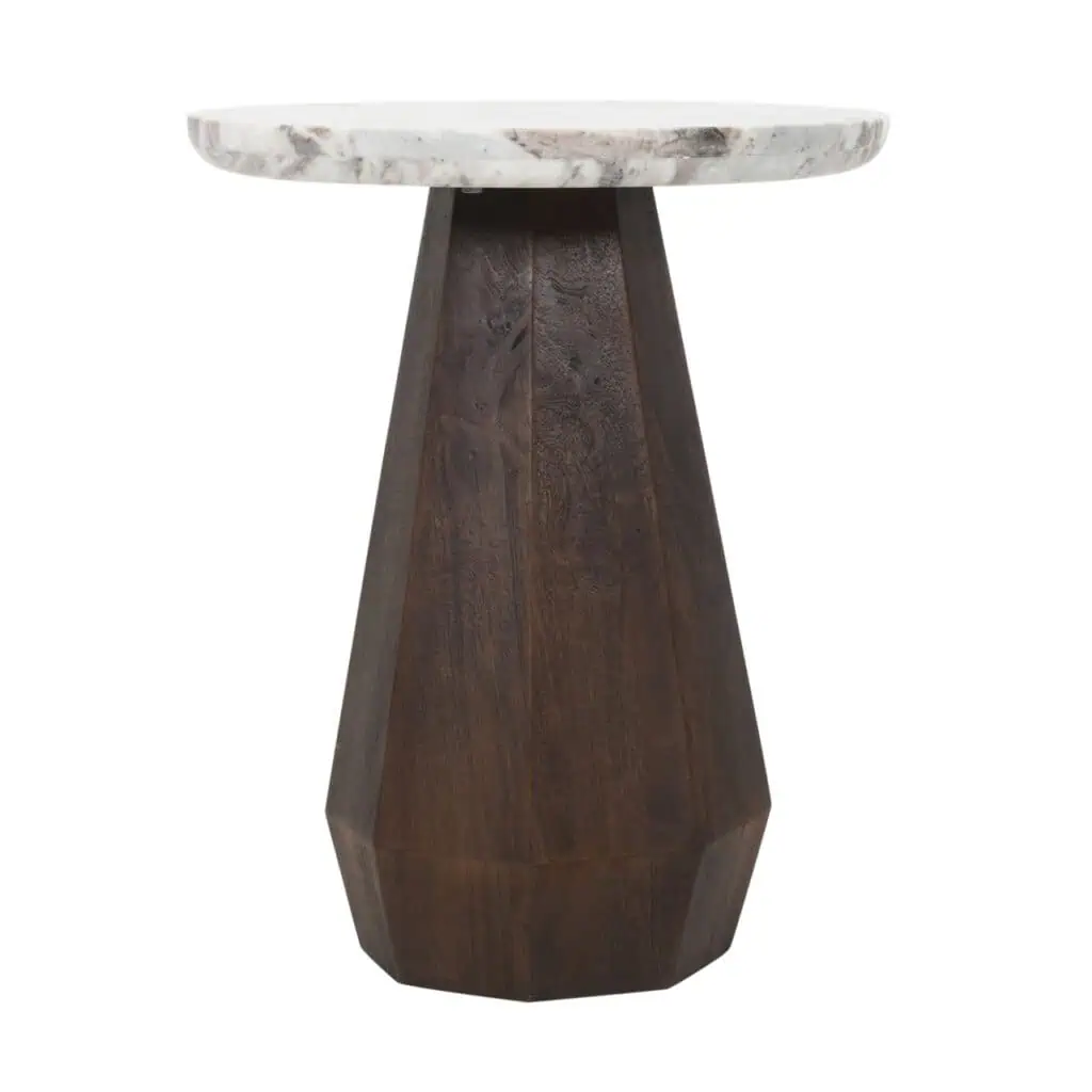 - Bijzettafel Oberoy brown 45Ø