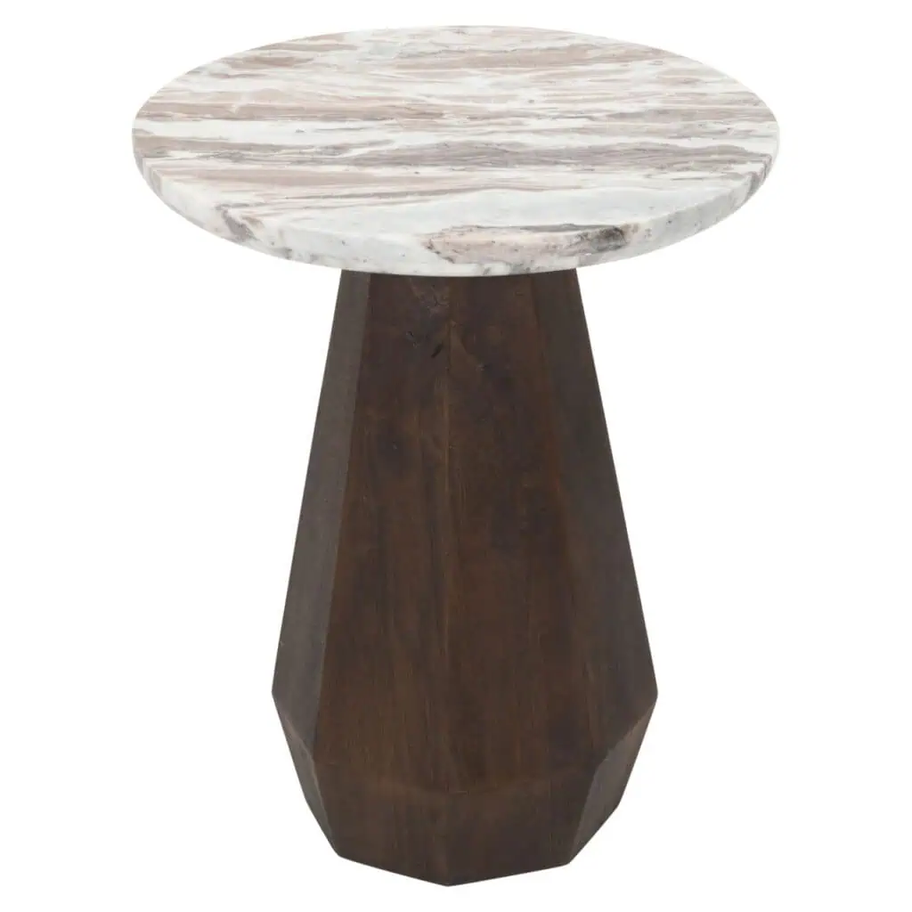 - Bijzettafel Oberoy brown 45Ø