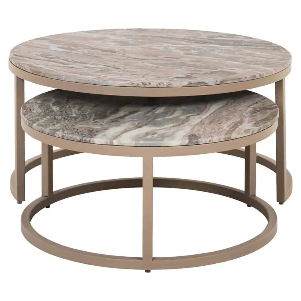 - Salontafel Fairfax stone (Set of 2)