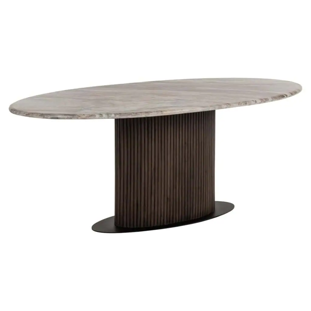 - Eettafel Rasford dark brown oval 200