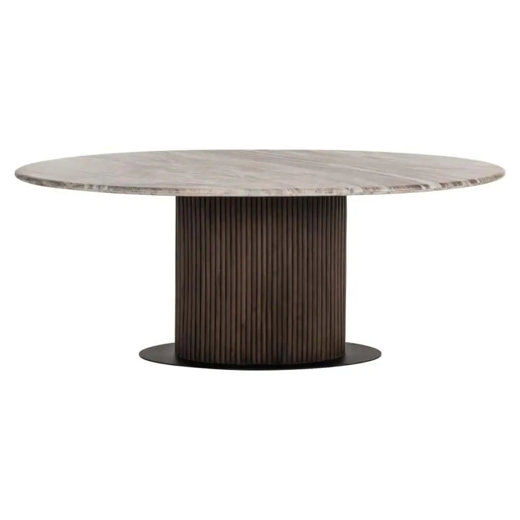 - Eettafel Rasford dark brown oval 200