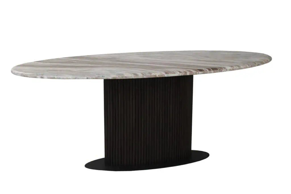 - Eettafel Rasford dark brown oval 200