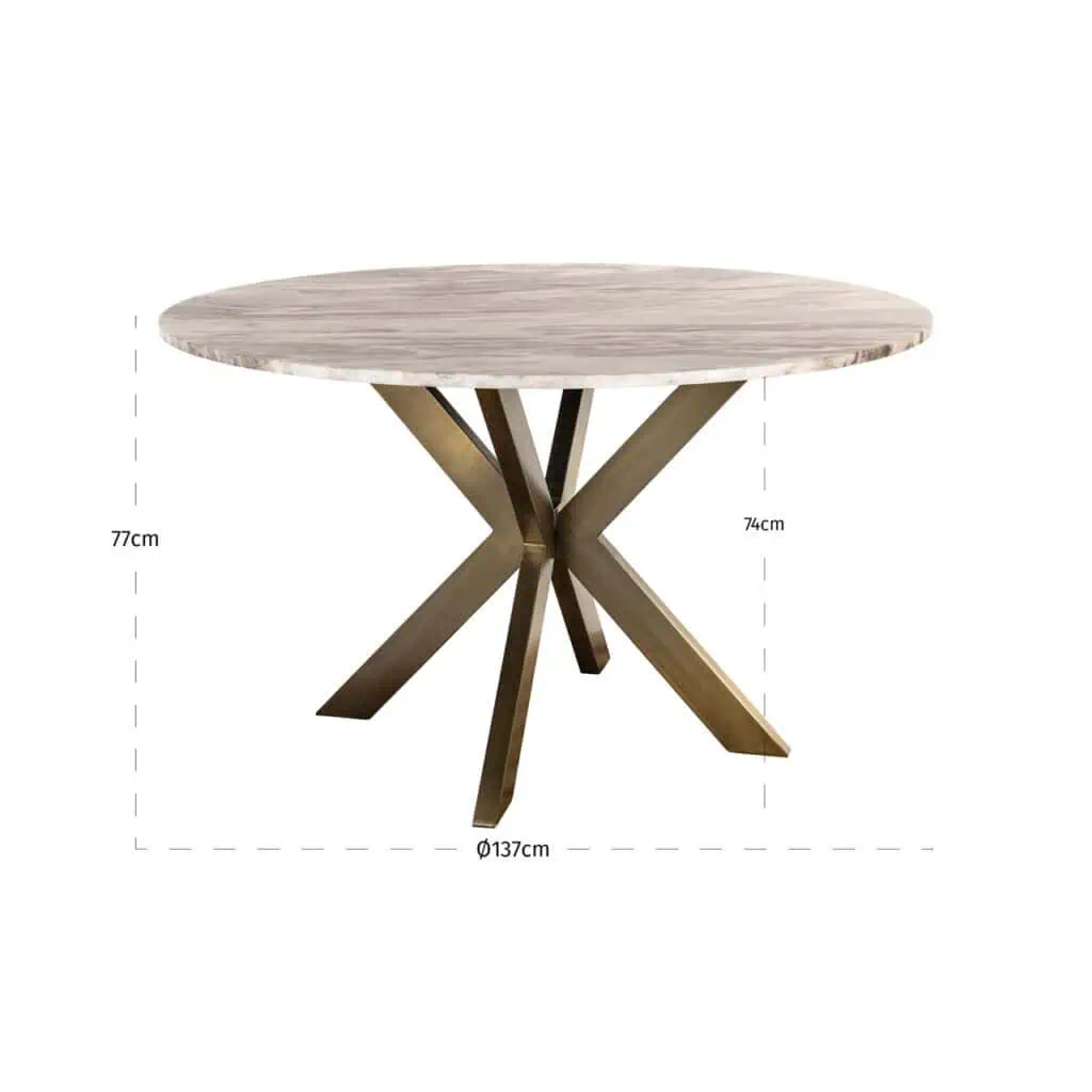 - Eettafel Bottega 140Ø