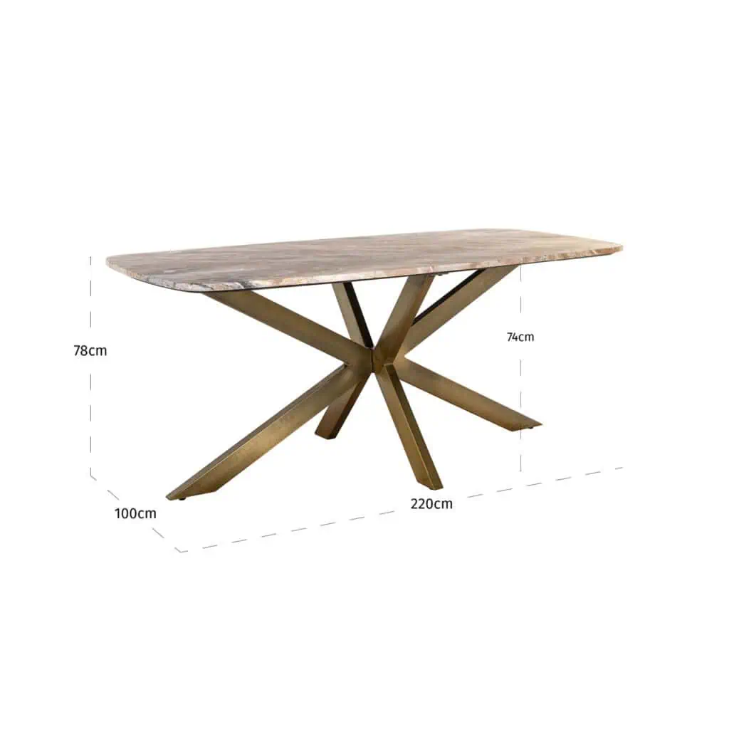 - Eettafel Bottega danish oval 220
