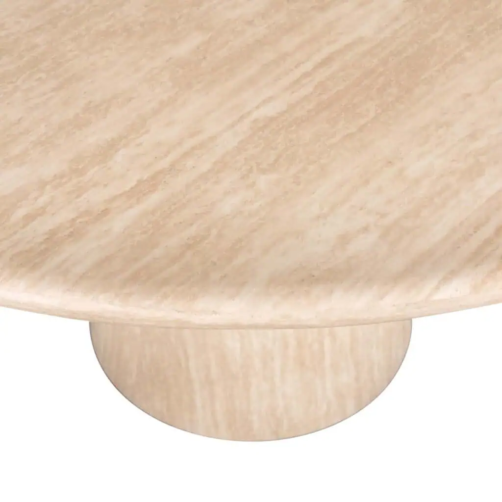 - Eettafel Fictus beige 140Ø