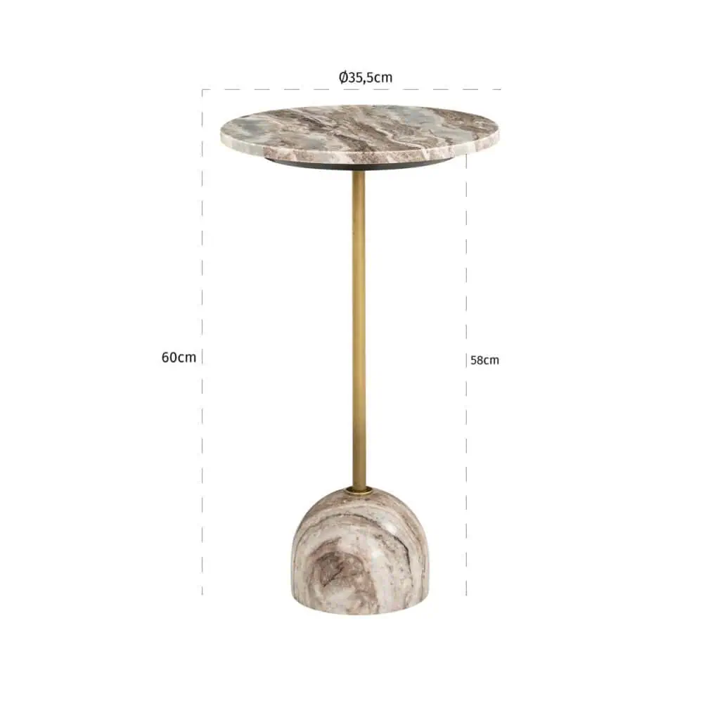 - Bijzettafel Kobe sand
