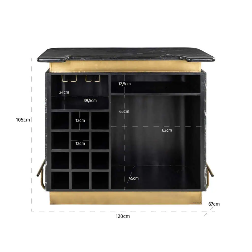 - Bar Bombay black/gold