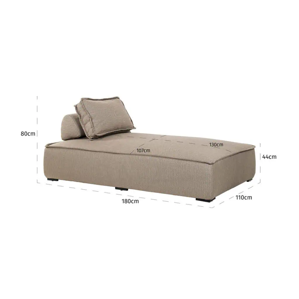 - Outdoor lounge stoel Jondal taupe