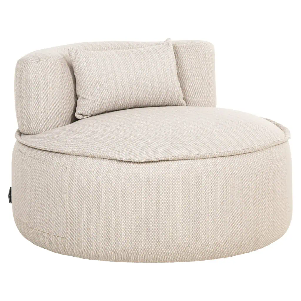 - Outdoor lounge stoel Nammos beige swivel