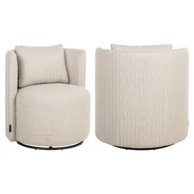 - Outdoor lounge stoel Marlin beige swivel