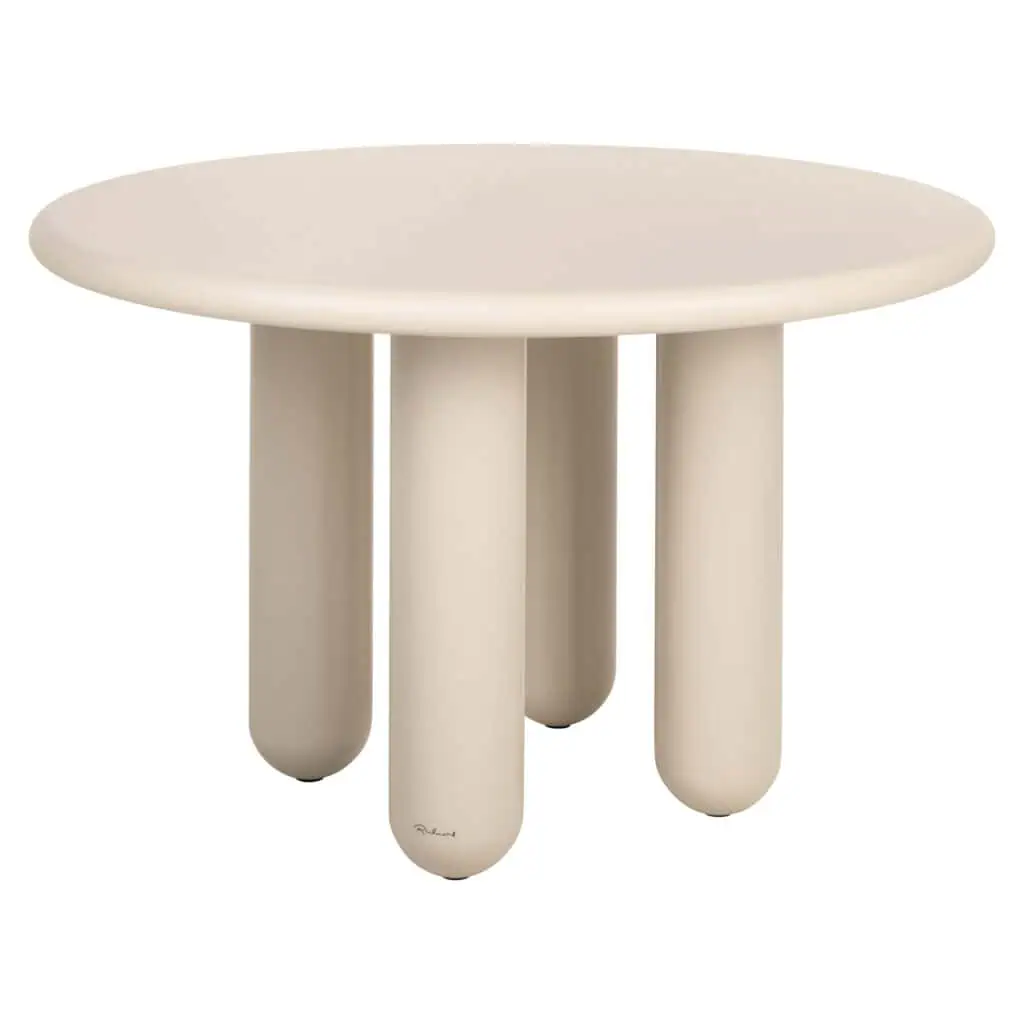 - Eettafel Calma beige 120Ø