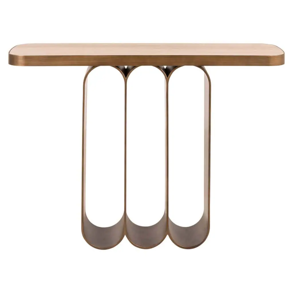 - Console Locarno brushed gold