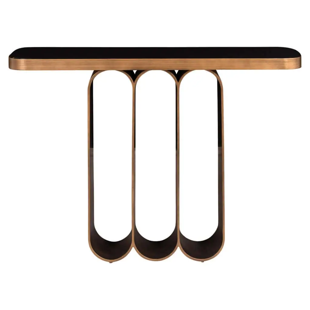 - Console Locarno brushed gold