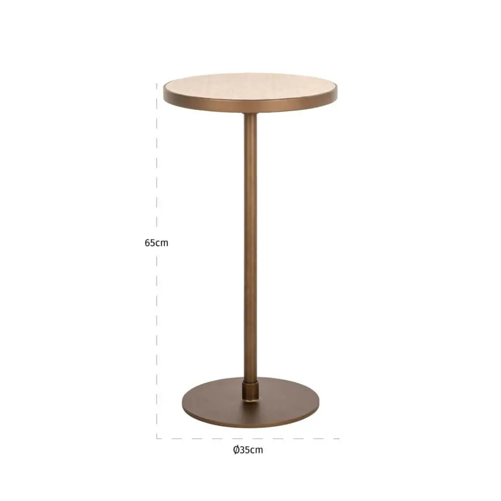 - Bijzettafel Selly beige