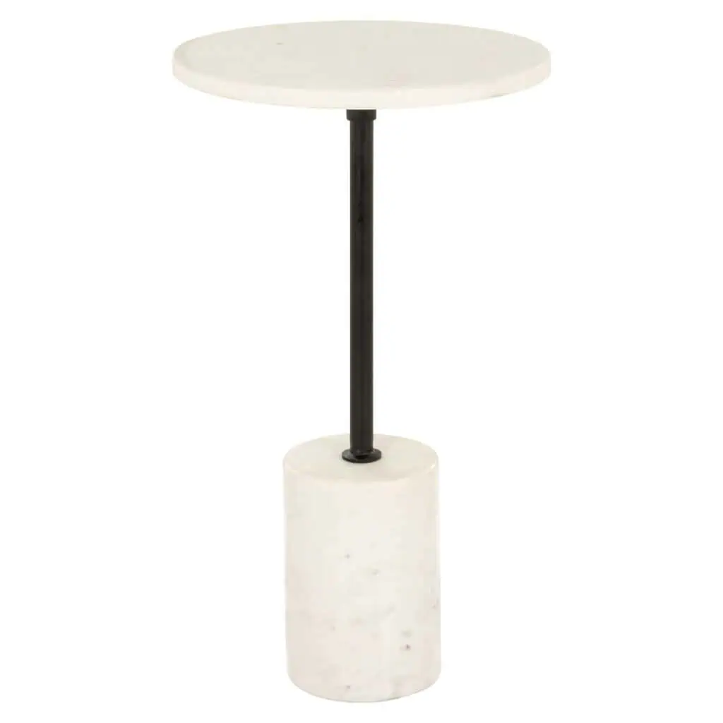 - Bijzettafel Misty black/white 30Ø