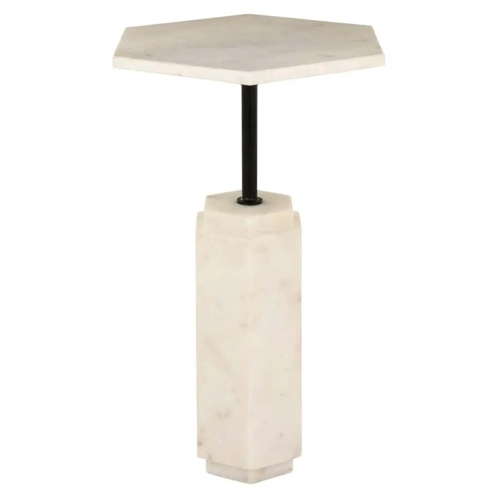 - Bijzettafel Lilitha black/white