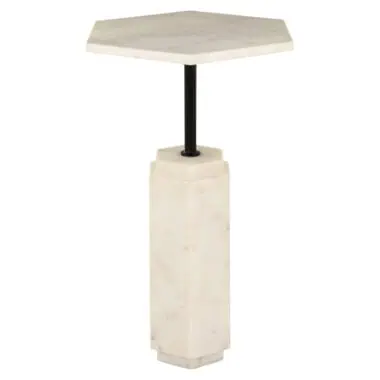 - Bijzettafel Lilitha black/white