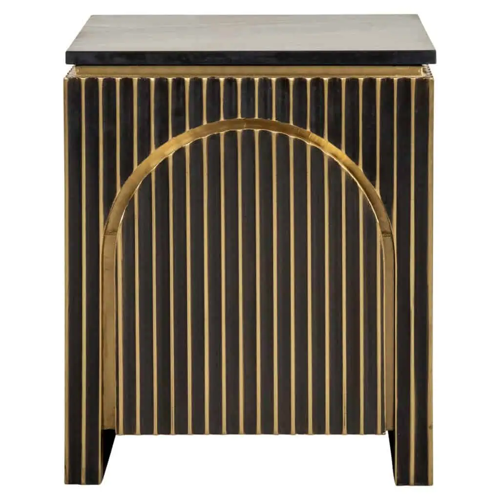 - Nachtkastje Les Arcs brushed gold