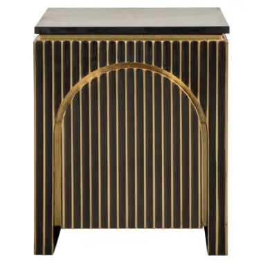 - Nachtkastje Les Arcs brushed gold