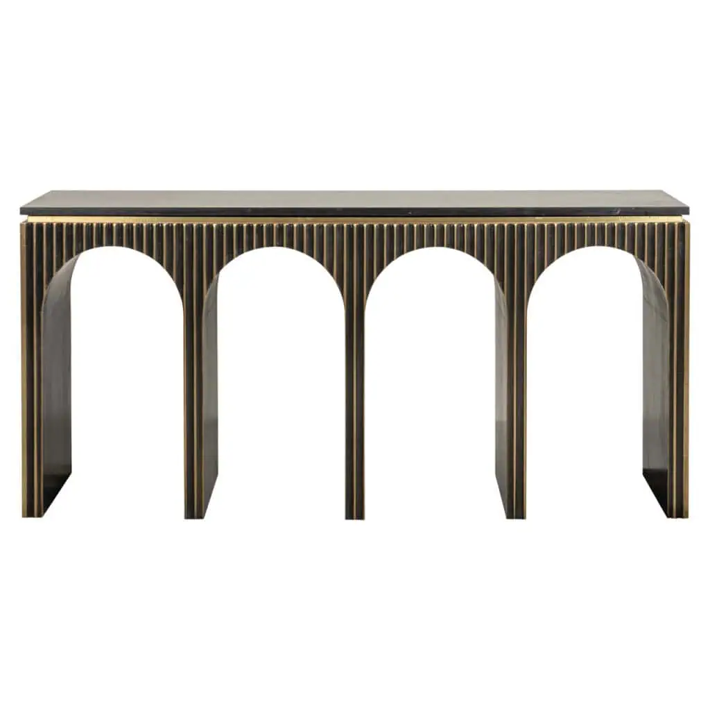 - Console Les Arcs brushed gold