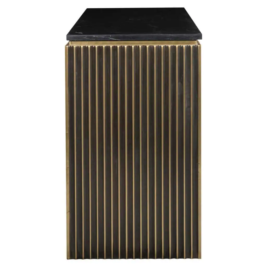 - Console Les Arcs brushed gold