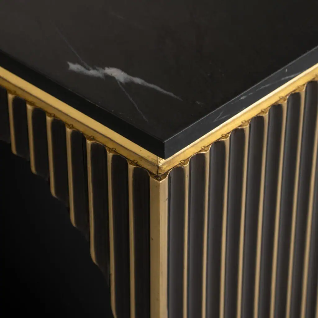 - Console Les Arcs brushed gold