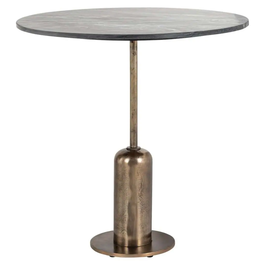 - Bistrotafel Logan black/gold 75Ø