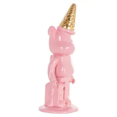 - Decoratief object Icebear cream pink
