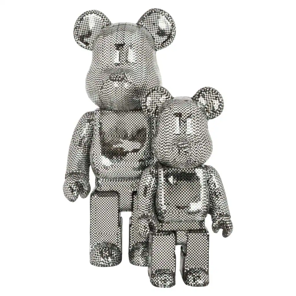 - Decoratief object Bear silver small