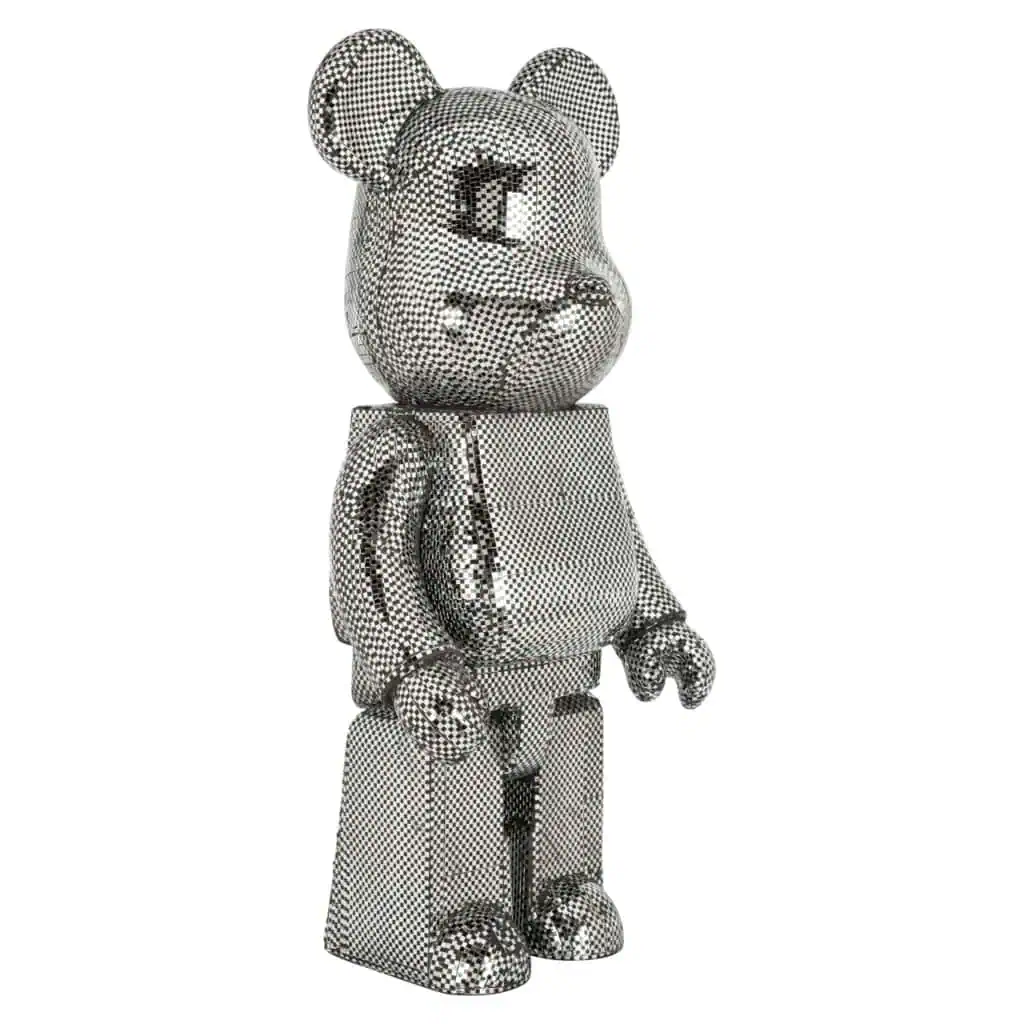 - Decoratief object Bear silver large