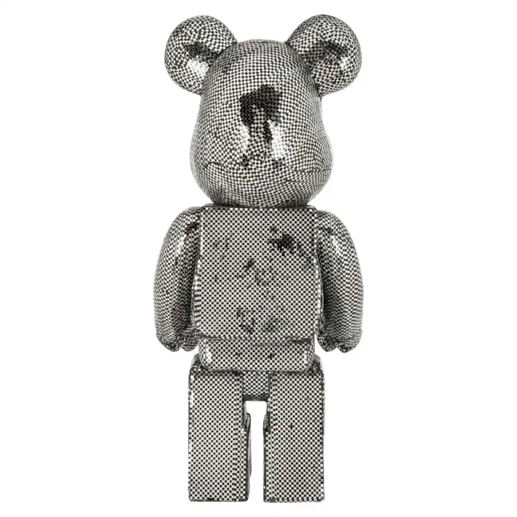 - Decoratief object Bear silver large
