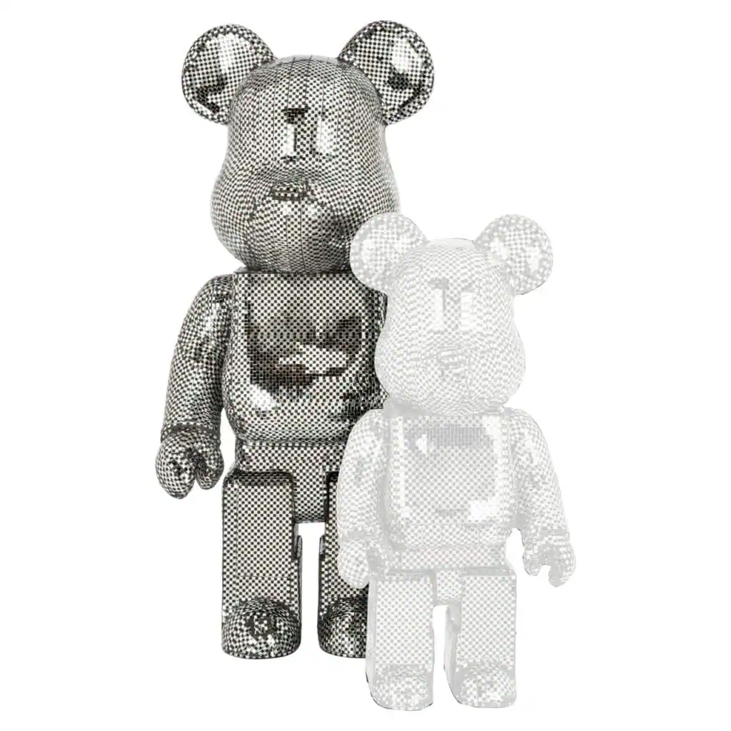 - Decoratief object Bear silver large