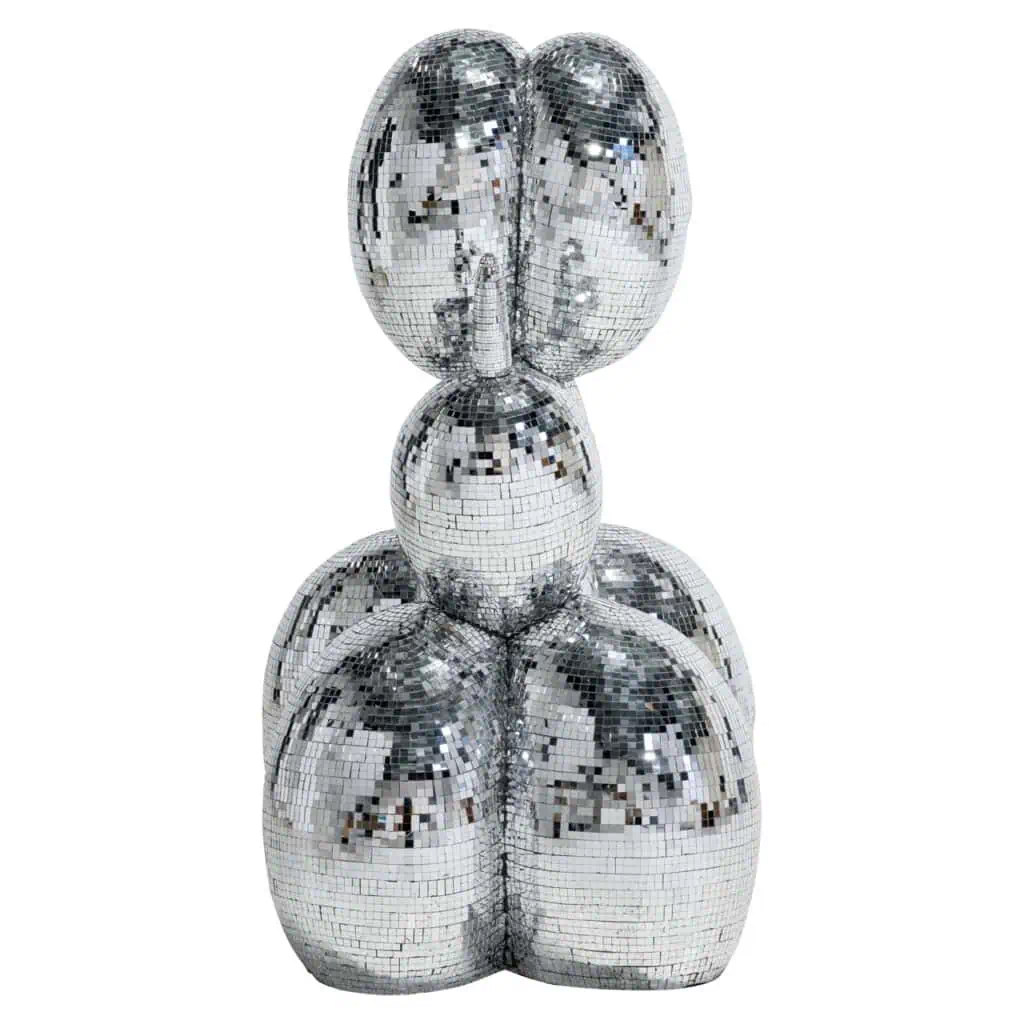 - Decoratief object Dog silver large