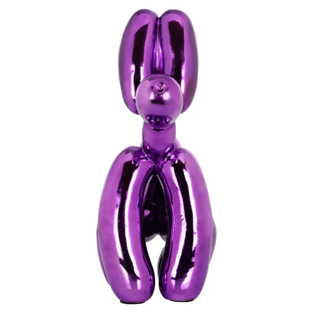 - Decoratief object Dog purple