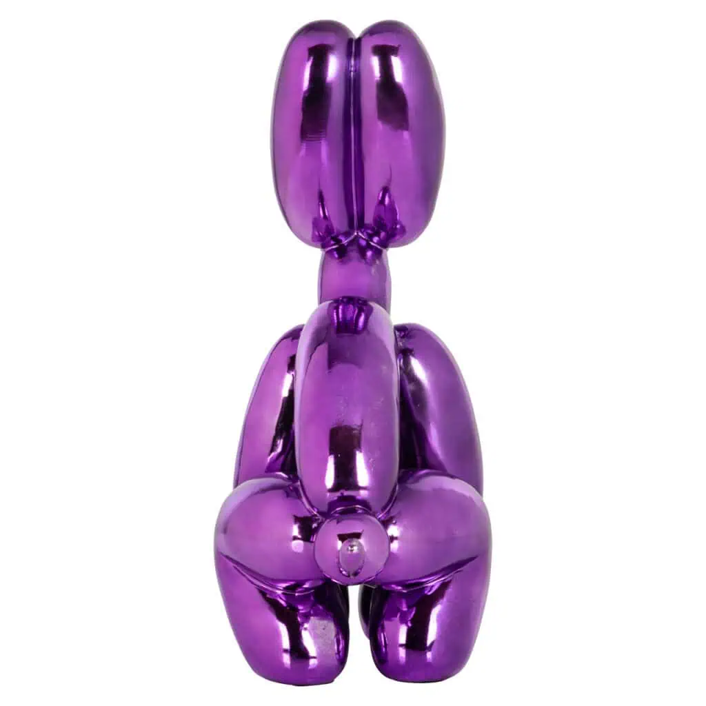 - Decoratief object Dog purple