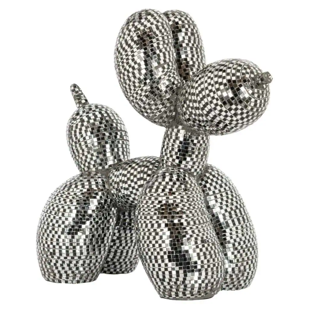 - Decoratief object Dog silver small