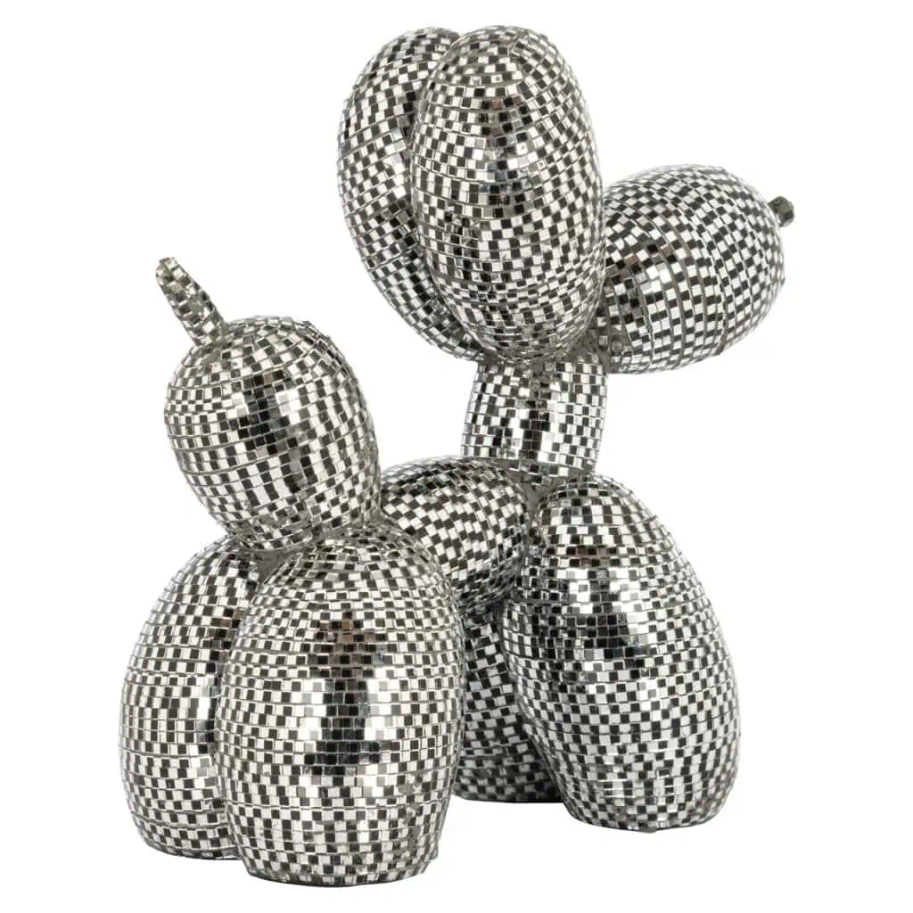 - Decoratief object Dog silver small