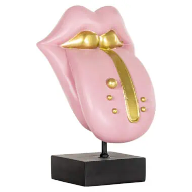 - Decoratief object Tongue pink