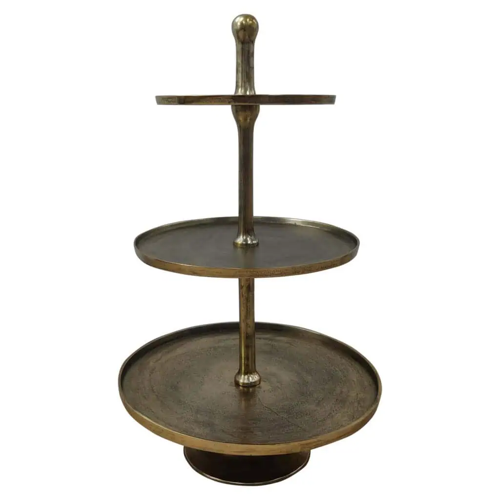- Taartplateau Fallstaff bronze 3-plates