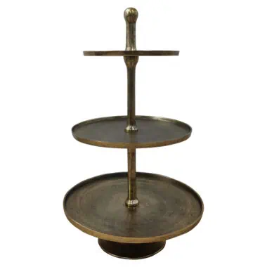 - Taartplateau Fallstaff bronze 3-plates