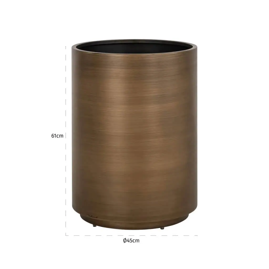 - Plantenbak Dira brushed gold 45Ø