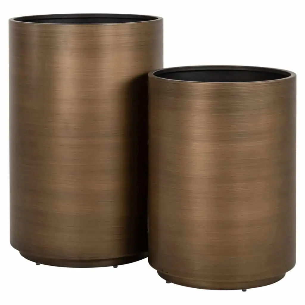 - Plantenbak Dira brushed gold 45Ø