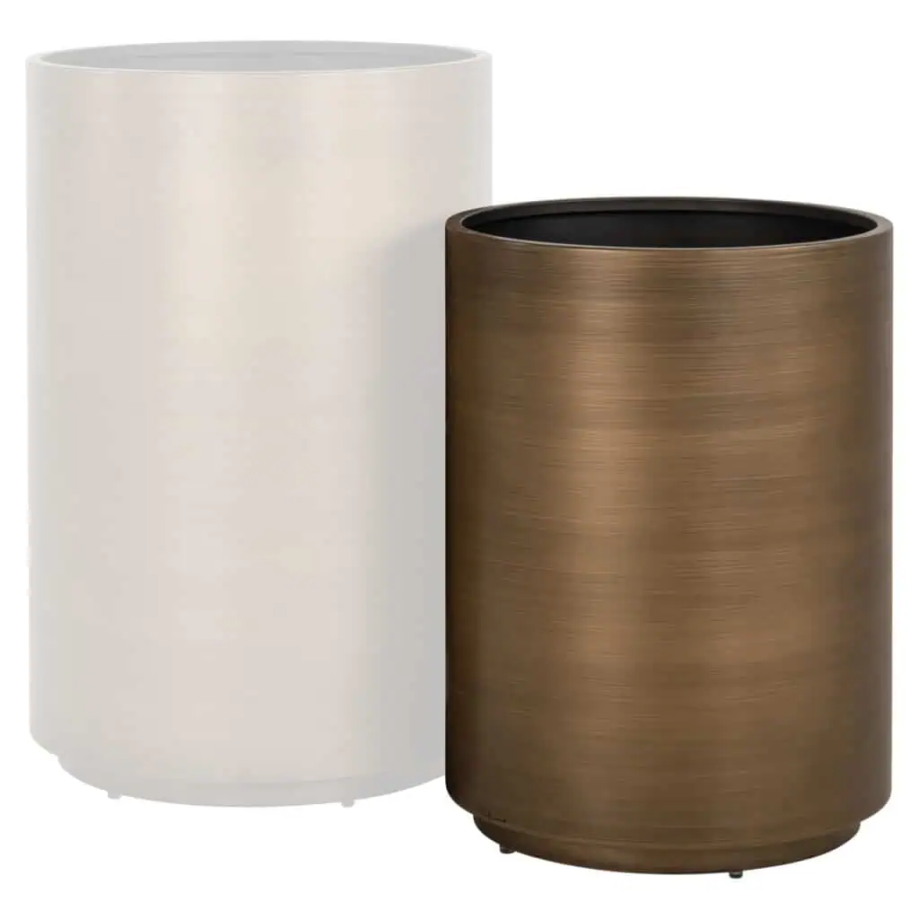 - Plantenbak Dira brushed gold 45Ø