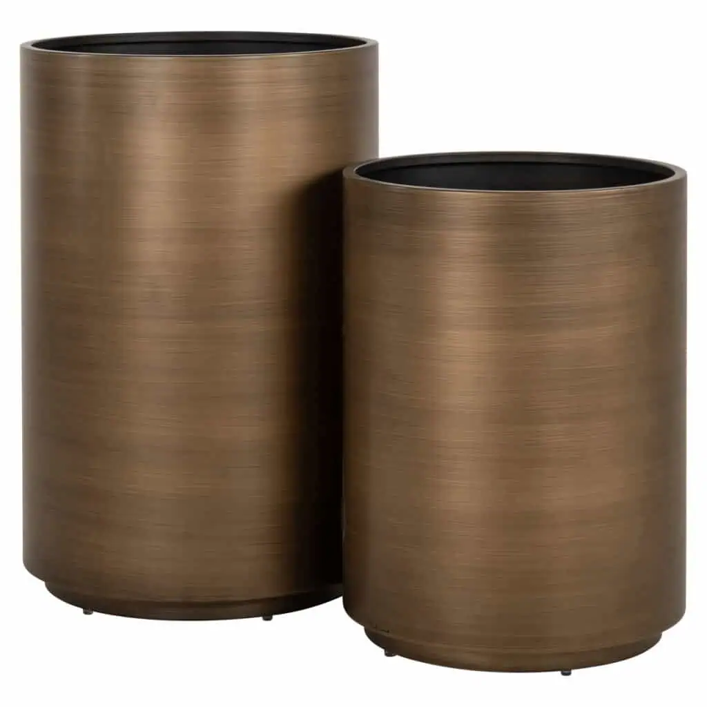 - Plantenbak Dira brushed gold 50Ø