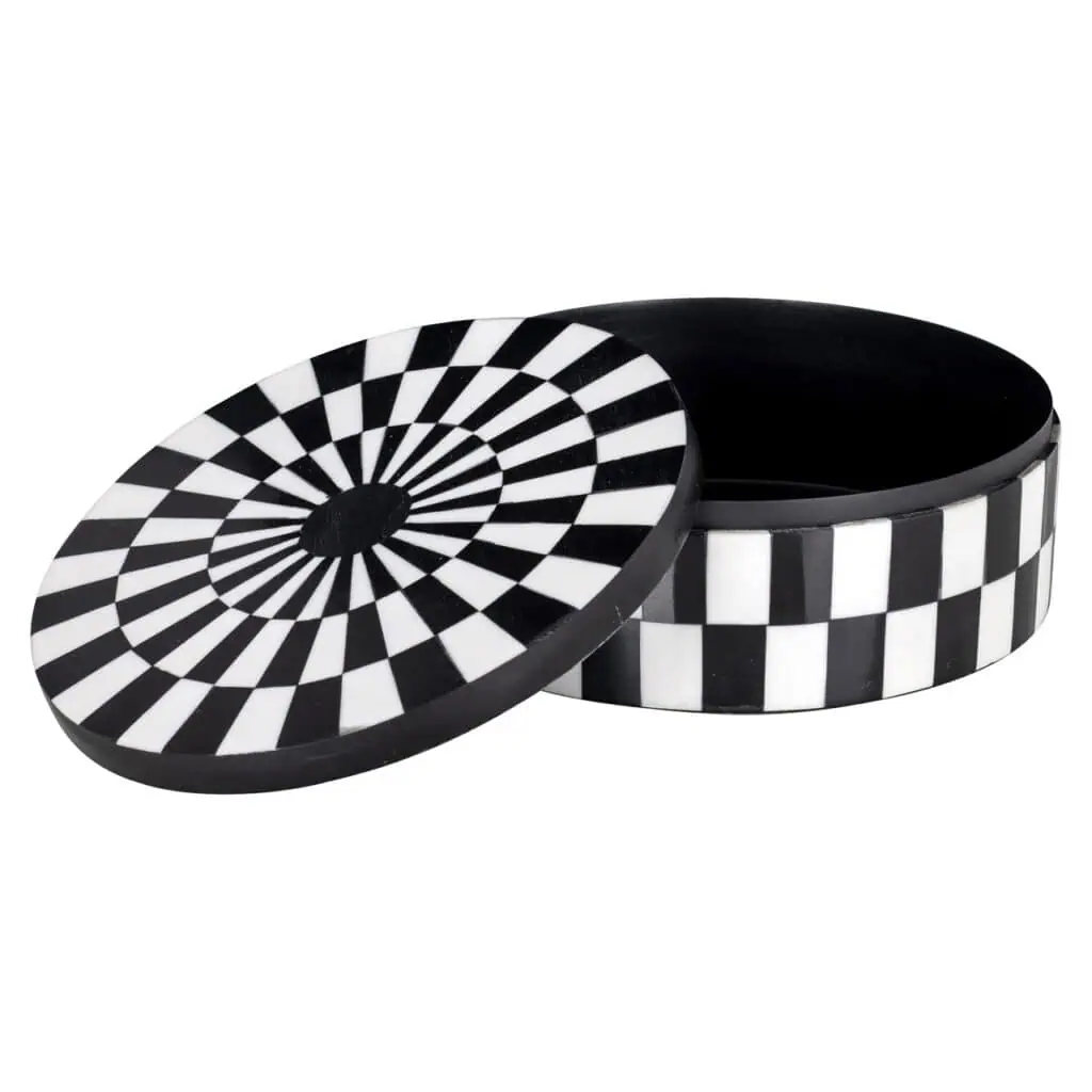 - Opbergdoos Nore black/white